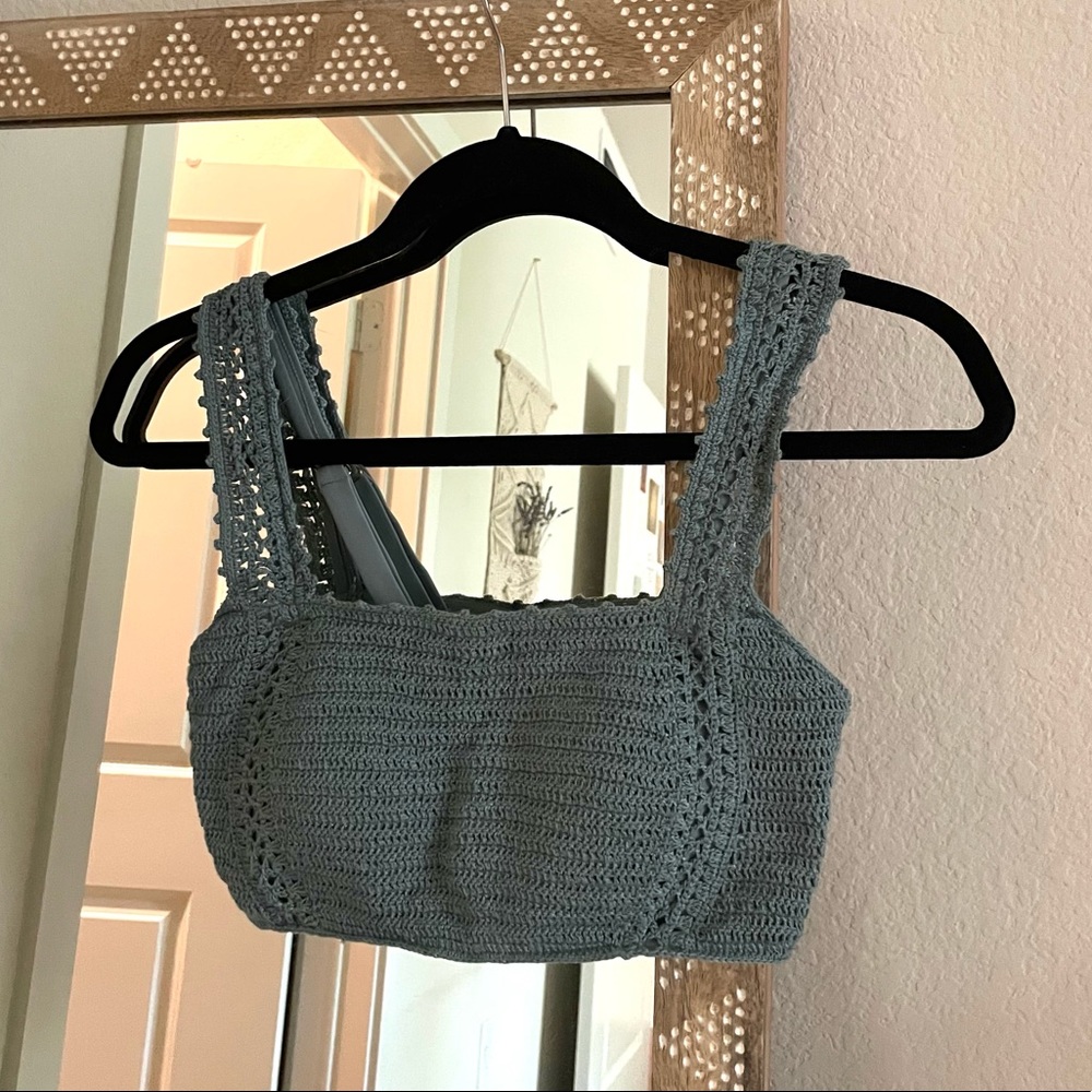 Crochet bikini top
